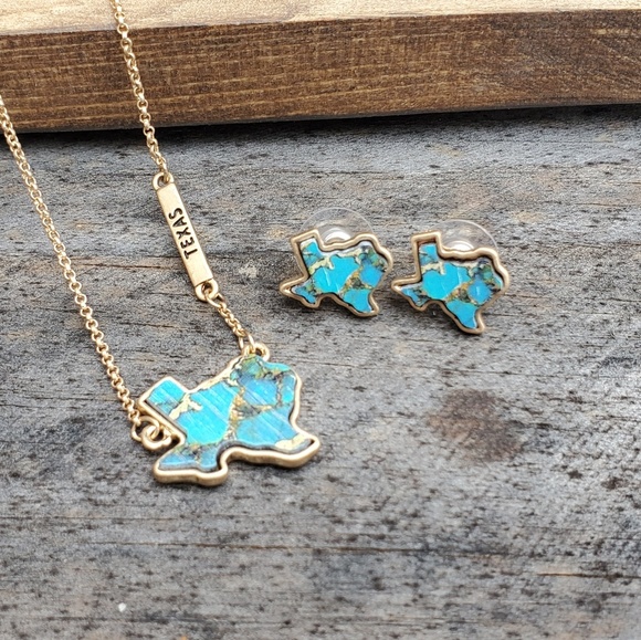 Texas Jewelry Jewelry - Texas Necklace & Earrings Texas Jewelry Jewelry - Texas Necklace & Earrings